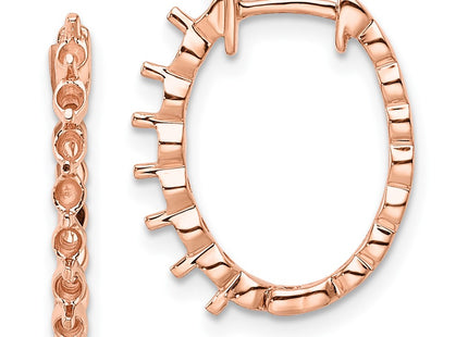 14k Rose Gold Earrings Style EM5410 - Classique Jewelry Inc.