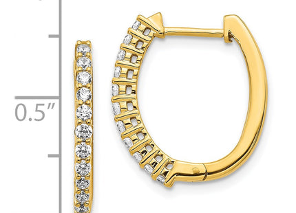 14k Yellow Gold Earrings Style EM5411 - Classique Jewelry Inc.