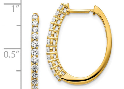 14k Yellow Gold Earrings Style EM5412 - Classique Jewelry Inc.