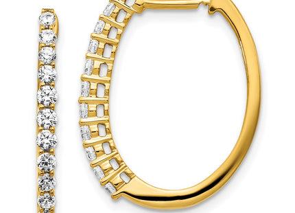 14k Yellow Gold Earrings Style EM5412 - Classique Jewelry Inc.