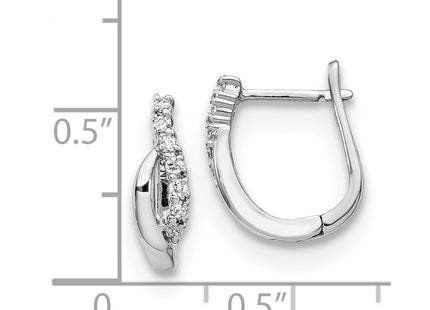 14k White Gold Earrings Style EM5414 - Classique Jewelry Inc.
