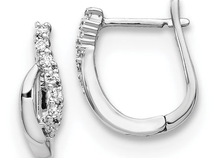 14k White Gold Earrings Style EM5414 - Classique Jewelry Inc.