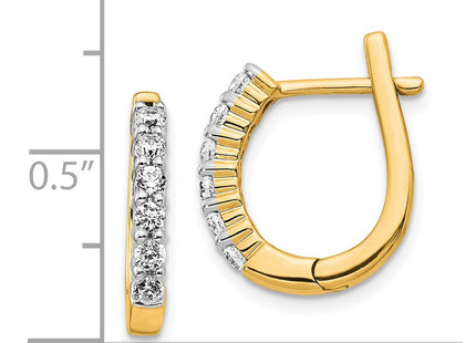 14k Yellow Gold Earrings Style EM5418 - Classique Jewelry Inc.