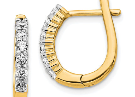 14k Yellow Gold Earrings Style EM5418 - Classique Jewelry Inc.