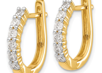 14k Yellow Gold Earrings Style EM5418 - Classique Jewelry Inc.