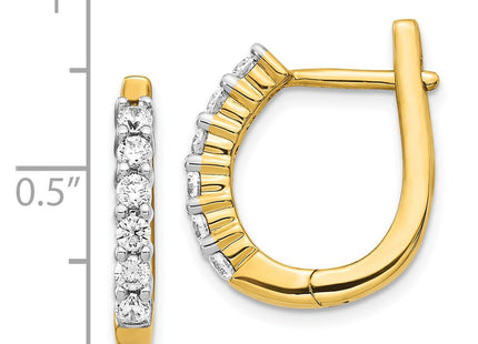 14k Yellow Gold Earrings Style EM5418 - Classique Jewelry Inc.