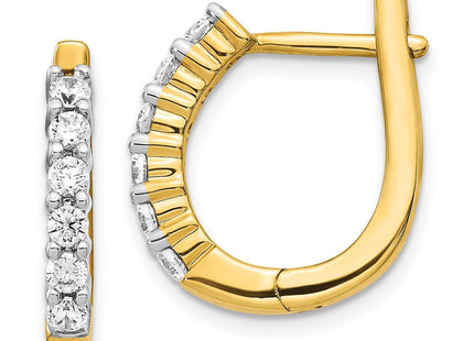 14k Yellow Gold Earrings Style EM5418 - Classique Jewelry Inc.