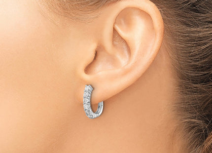 14k White Gold Earrings Style EM5419 - Classique Jewelry Inc.