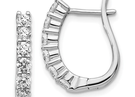 14k White Gold Earrings Style EM5419 - Classique Jewelry Inc.