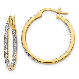 14k Yellow Gold Earrings Style EM5423 - Classique Jewelry Inc.