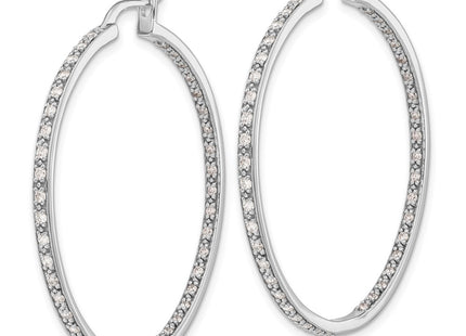 14k White Gold Earrings Style EM5423 - Classique Jewelry Inc.