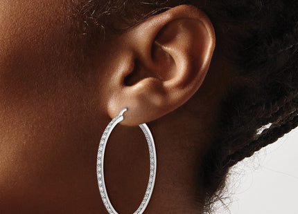 14k White Gold Earrings Style EM5423 - Classique Jewelry Inc.