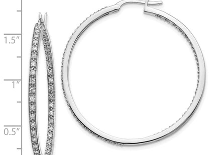 14k White Gold Earrings Style EM5423 - Classique Jewelry Inc.