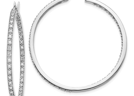 14k White Gold Earrings Style EM5423 - Classique Jewelry Inc.