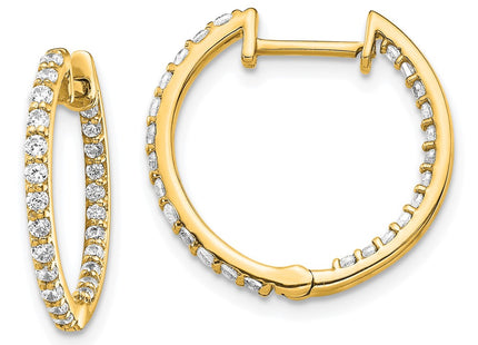 14k Yellow Gold Earrings Style EM5425 - Classique Jewelry Inc.