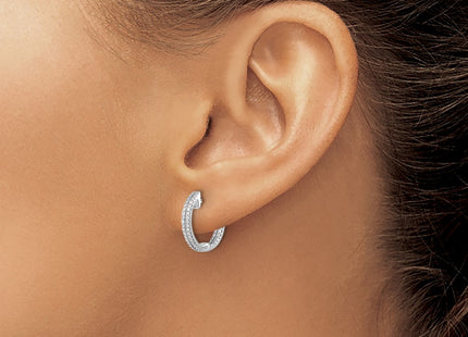 14k White Gold Earrings Style EM5428 - Classique Jewelry Inc.