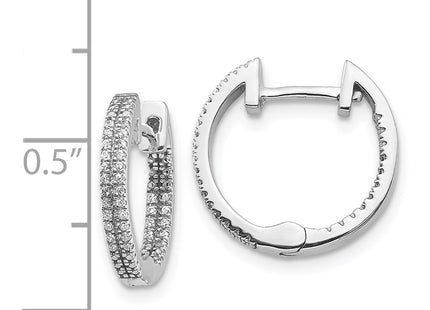 14k White Gold Earrings Style EM5428 - Classique Jewelry Inc.