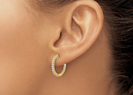14k Yellow Gold Earrings Style EM5430 - Classique Jewelry Inc.