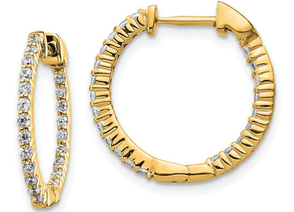 14k Yellow Gold Earrings Style EM5430 - Classique Jewelry Inc.
