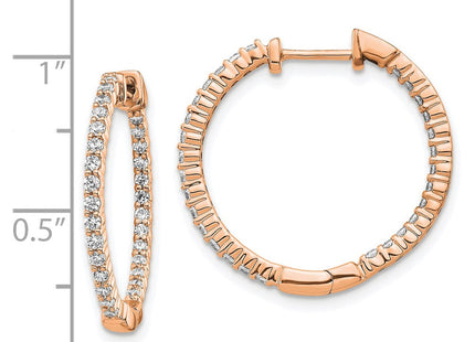 14k Rose Gold Earrings Style EM5431 - Classique Jewelry Inc.