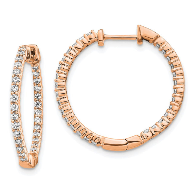 14k Rose Gold Earrings Style EM5431 - Classique Jewelry Inc.