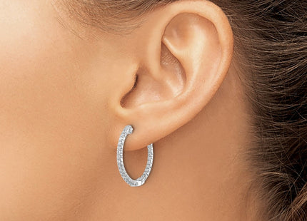 14k White Gold Earrings Style EM5431 - Classique Jewelry Inc.
