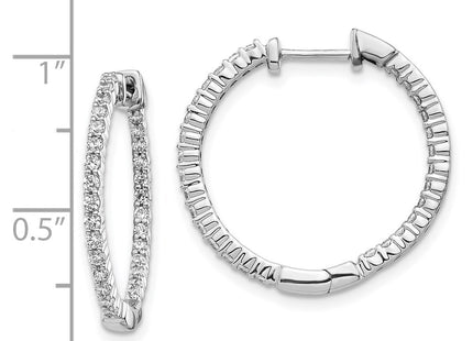 14k White Gold Earrings Style EM5431 - Classique Jewelry Inc.