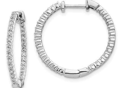 14k White Gold Earrings Style EM5431 - Classique Jewelry Inc.