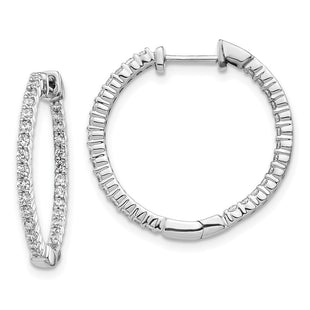 14k White Gold Earrings Style EM5431 - Classique Jewelry Inc.
