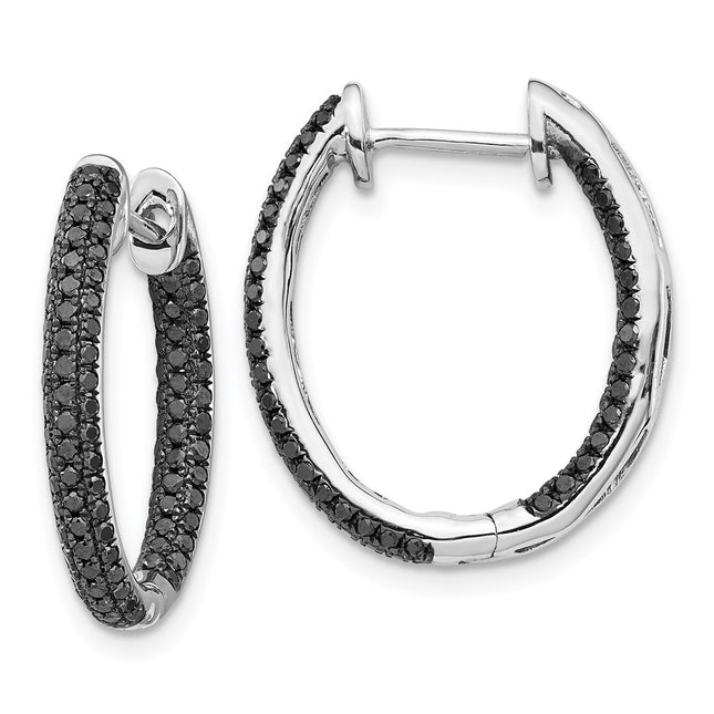 14k White Gold Earrings Style EM5434 - Classique Jewelry Inc.