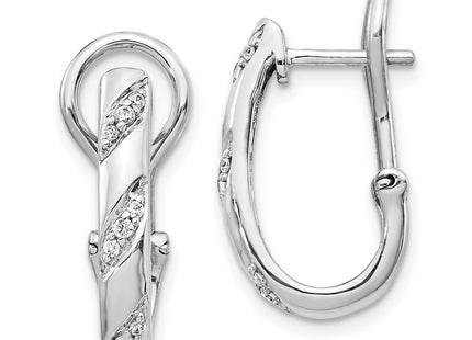 14k White Gold Earrings Style EM5441 - Classique Jewelry Inc.