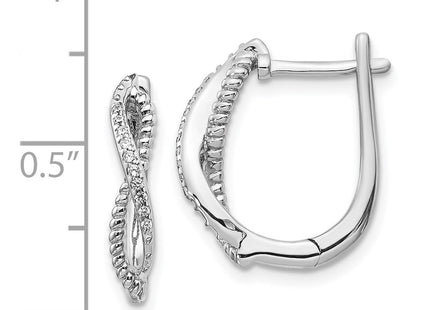 14k White Gold Earrings Style EM5442 - Classique Jewelry Inc.