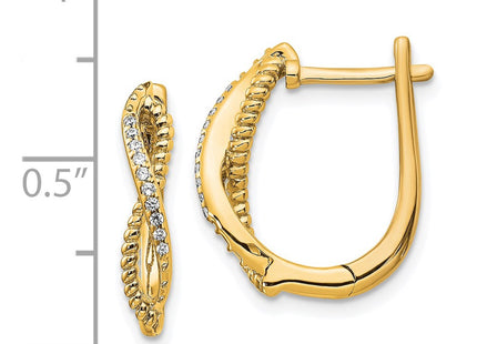 14k Yellow Gold Earrings Style EM5442 - Classique Jewelry Inc.