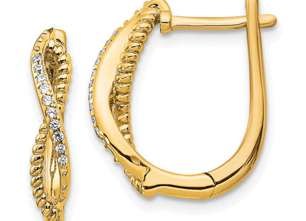 14k Yellow Gold Earrings Style EM5442 - Classique Jewelry Inc.