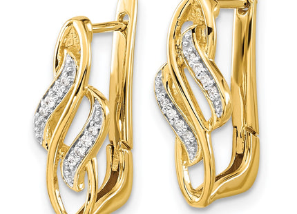14k Yellow Gold Earrings Style EM5444 - Classique Jewelry Inc.