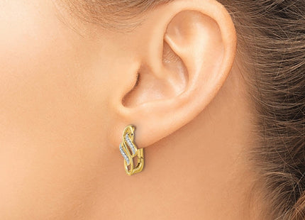 14k Yellow Gold Earrings Style EM5444 - Classique Jewelry Inc.