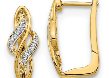 14k Yellow Gold Earrings Style EM5444 - Classique Jewelry Inc.