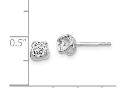 14k White Gold Earrings Style EM5448 - Classique Jewelry Inc.