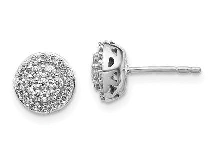 14k White Gold Earrings Style EM5450 - Classique Jewelry Inc.