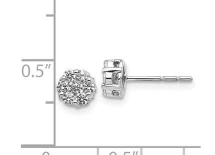 14k White Gold Earrings Style EM5456 - Classique Jewelry Inc.