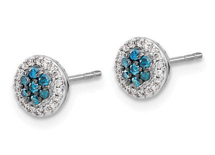 14k White Gold Earrings Style EM5461 - Classique Jewelry Inc.