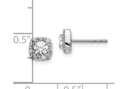 14k White Gold Earrings Style EM5466 - Classique Jewelry Inc.