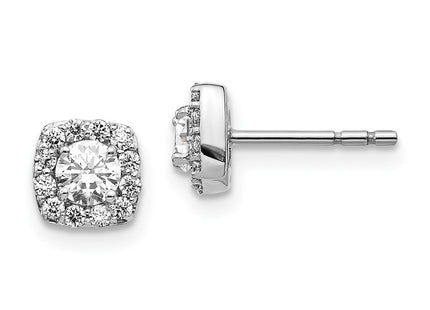 14k White Gold Earrings Style EM5466 - Classique Jewelry Inc.