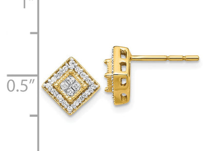 14k Yellow Gold Earrings Style EM5472 - Classique Jewelry Inc.