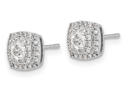 14k White Gold Earrings Style EM5474 - Classique Jewelry Inc.