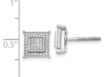 14k White Gold Earrings Style EM5476 - Classique Jewelry Inc.
