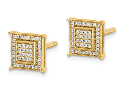 14k Yellow Gold Earrings Style EM5476 - Classique Jewelry Inc.