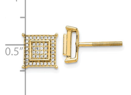 14k Yellow Gold Earrings Style EM5476 - Classique Jewelry Inc.