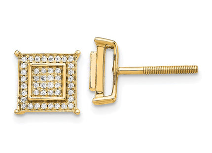 14k Yellow Gold Earrings Style EM5476 - Classique Jewelry Inc.