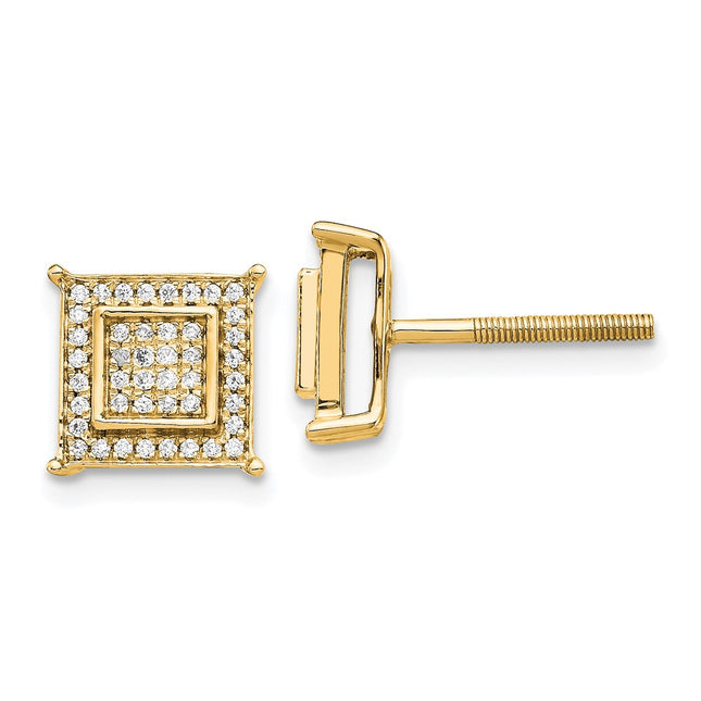 14k Yellow Gold Earrings Style EM5476 - Classique Jewelry Inc.